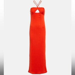 Staud Gianna dress in Papaya